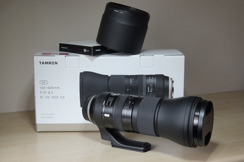 TAMRON 150-600 G2 Canon, Audio, Tv en Foto, Ophalen, Telelens, Zo goed als nieuw, Beschermhoes/tas