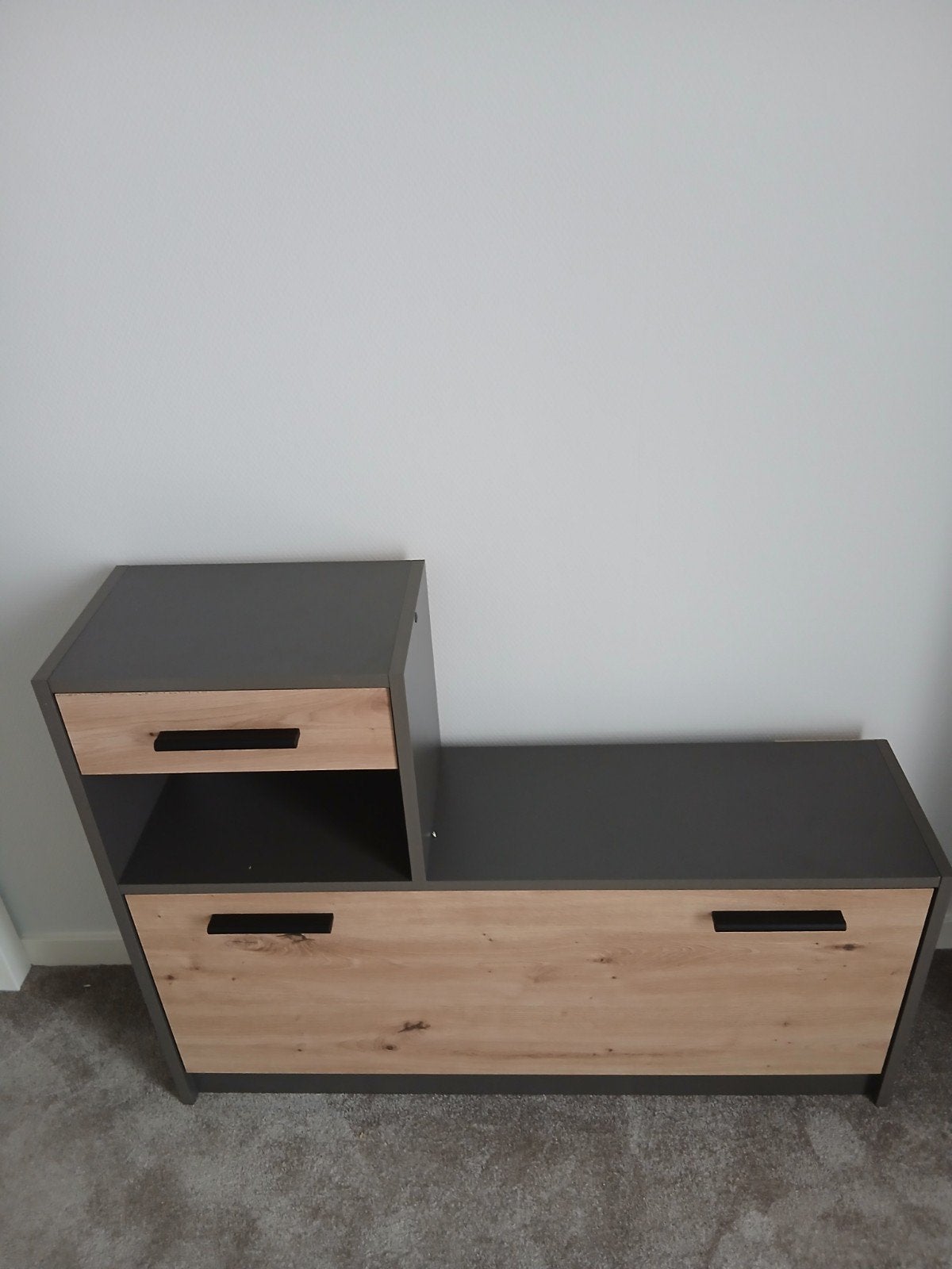 Schoenenkast met lade en opbergplek. Nieuw- 100x75x25 cm, Huis en Inrichting, Ophalen, Nieuw