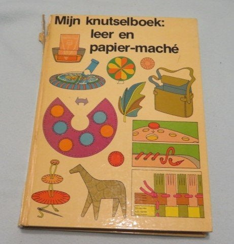 Mijn knutselboek: leer + papier-maché + stof verven batikken, Ophalen of Verzenden, Zo goed als nieuw, Scrapbooking en Knutselen