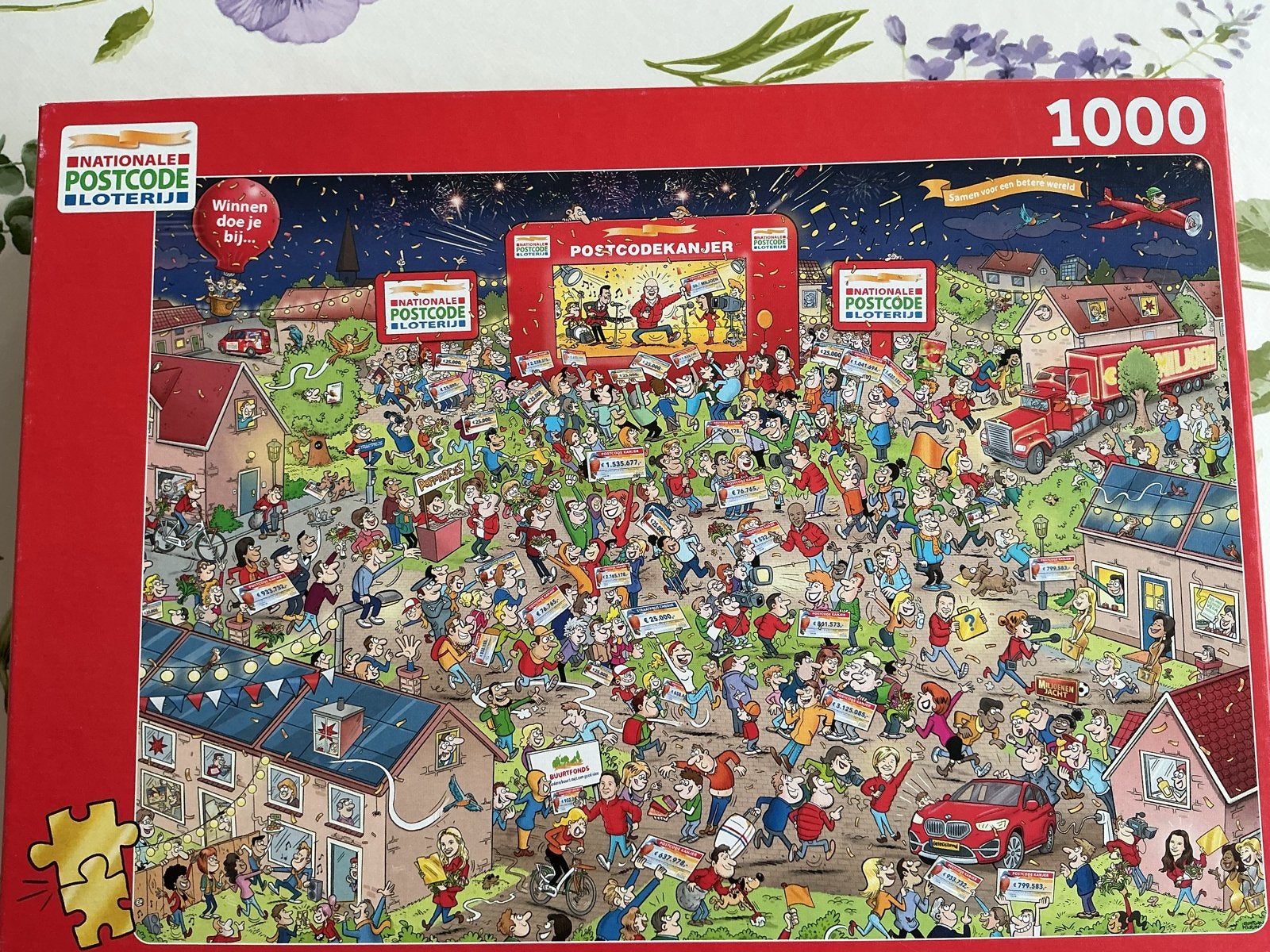Postcode Loterij Puzzel 1000 stukjes, Ophalen of Verzenden, 500 t/m 1500 stukjes, Zo goed als nieuw, Legpuzzel