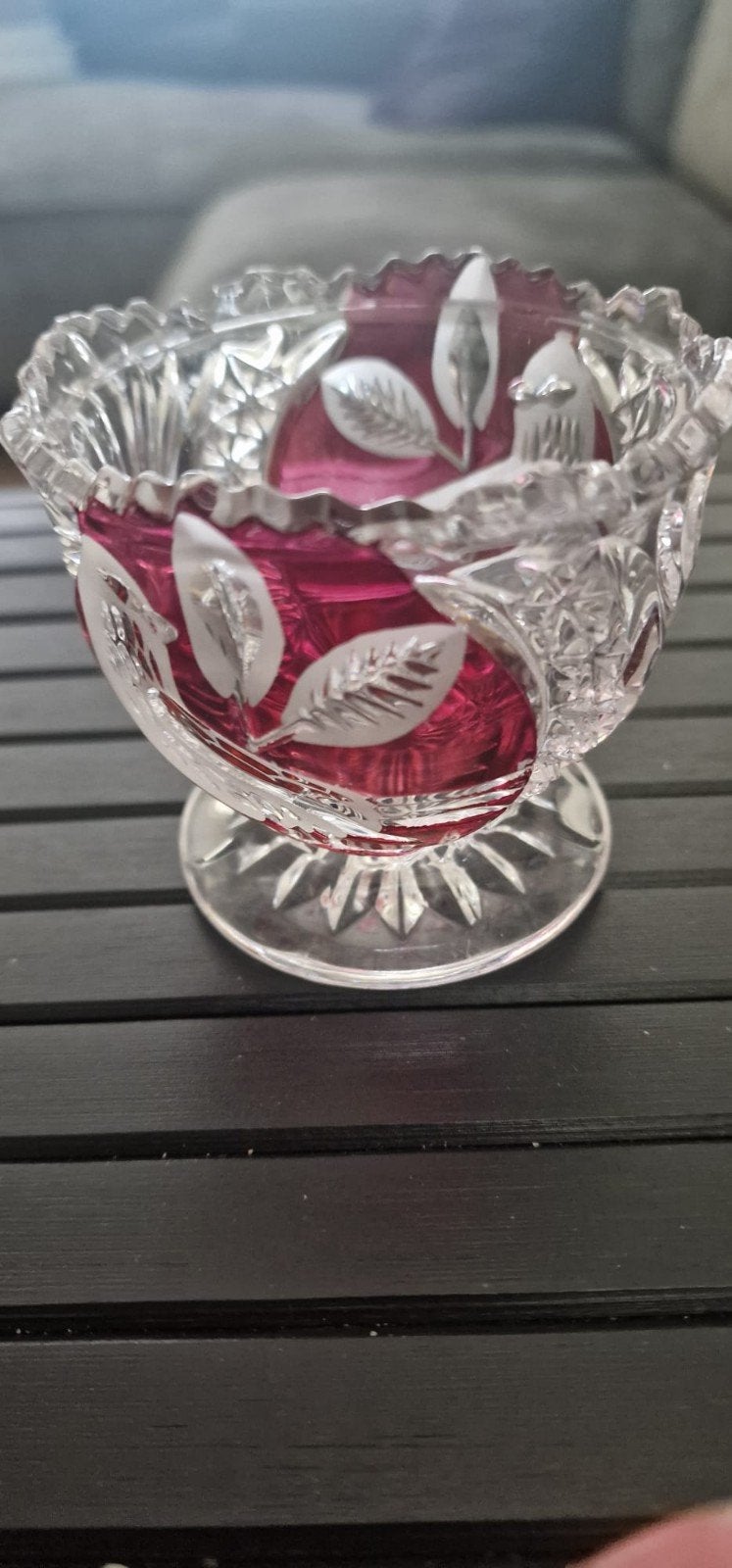 kristallen schaaltje, Antiek en Kunst, Ophalen of Verzenden