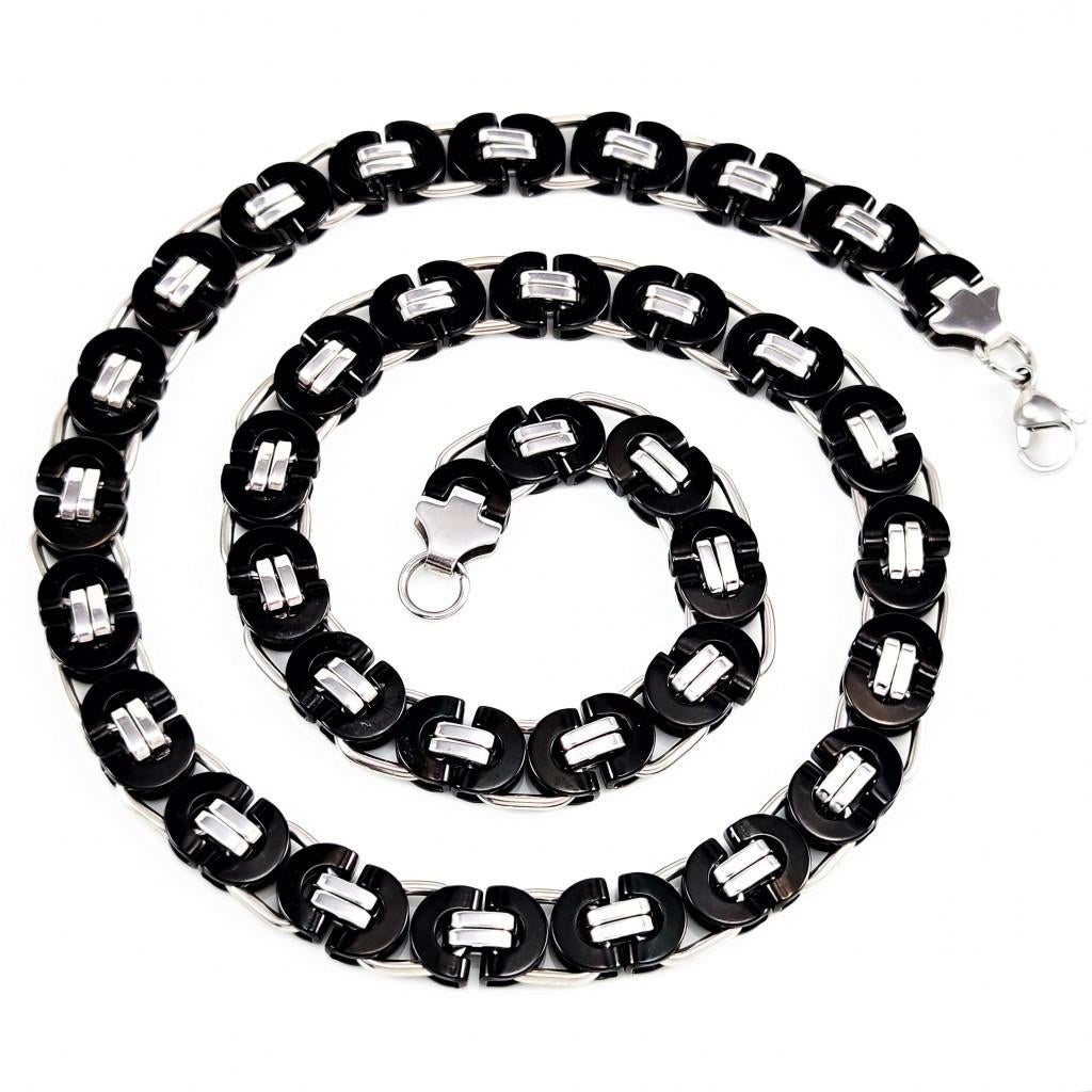 11mm Stalen Koningsketting Platte Schakel ketting RVS Heren, Overige materialen, Birgitta-Gracht 33, 6465 EL Kerkrade, Nederland