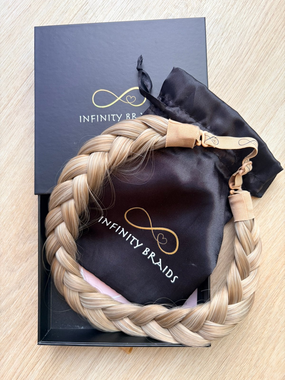 Haarband vlecht - Infinity Braids, Ophalen of Verzenden, Zo goed als nieuw, Overige materialen, Overige merken