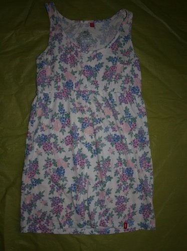Witte Jurk met Bloemprint EDC by Esprit (M), Maat 38/40 (M), Wit, Ophalen of Verzenden, Knielengte