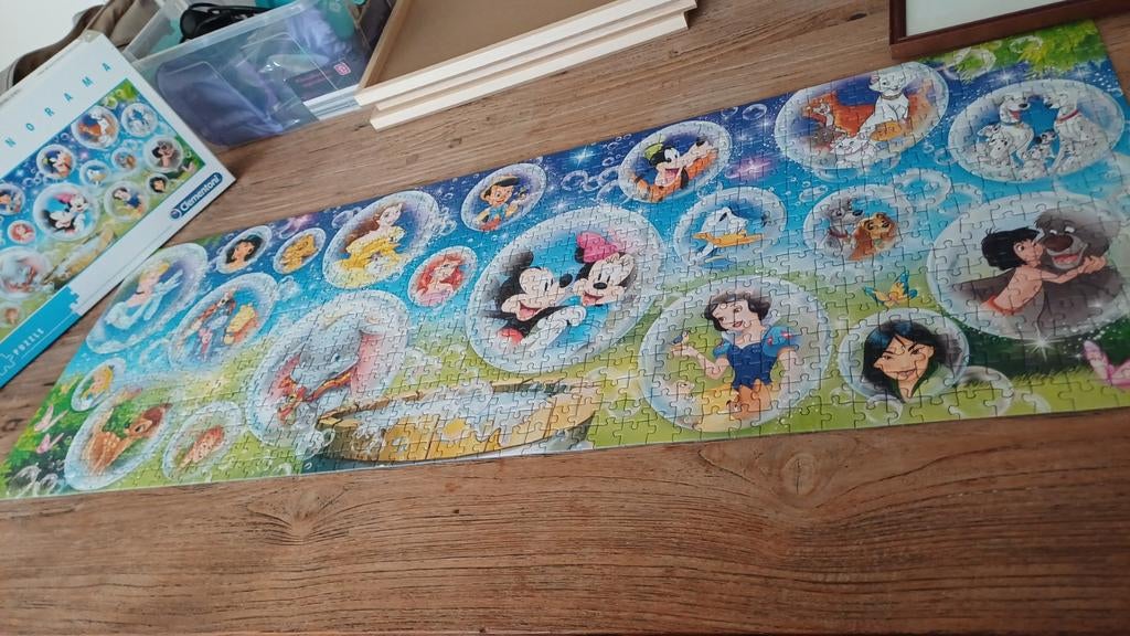 Disney Panorama Puzzel 1000 Stukjes - Clementoni, Ophalen of Verzenden