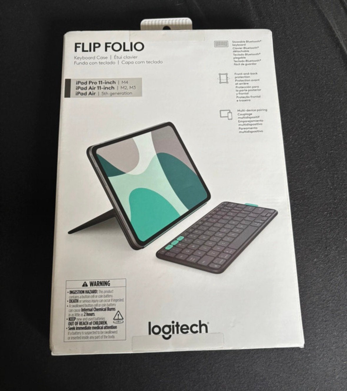 Nieuwe Logitech Flip Folio (model 920-013369, Computers en Software, Ophalen of Verzenden, Nieuw, 10 inch, Bescherming voor- en achterkant