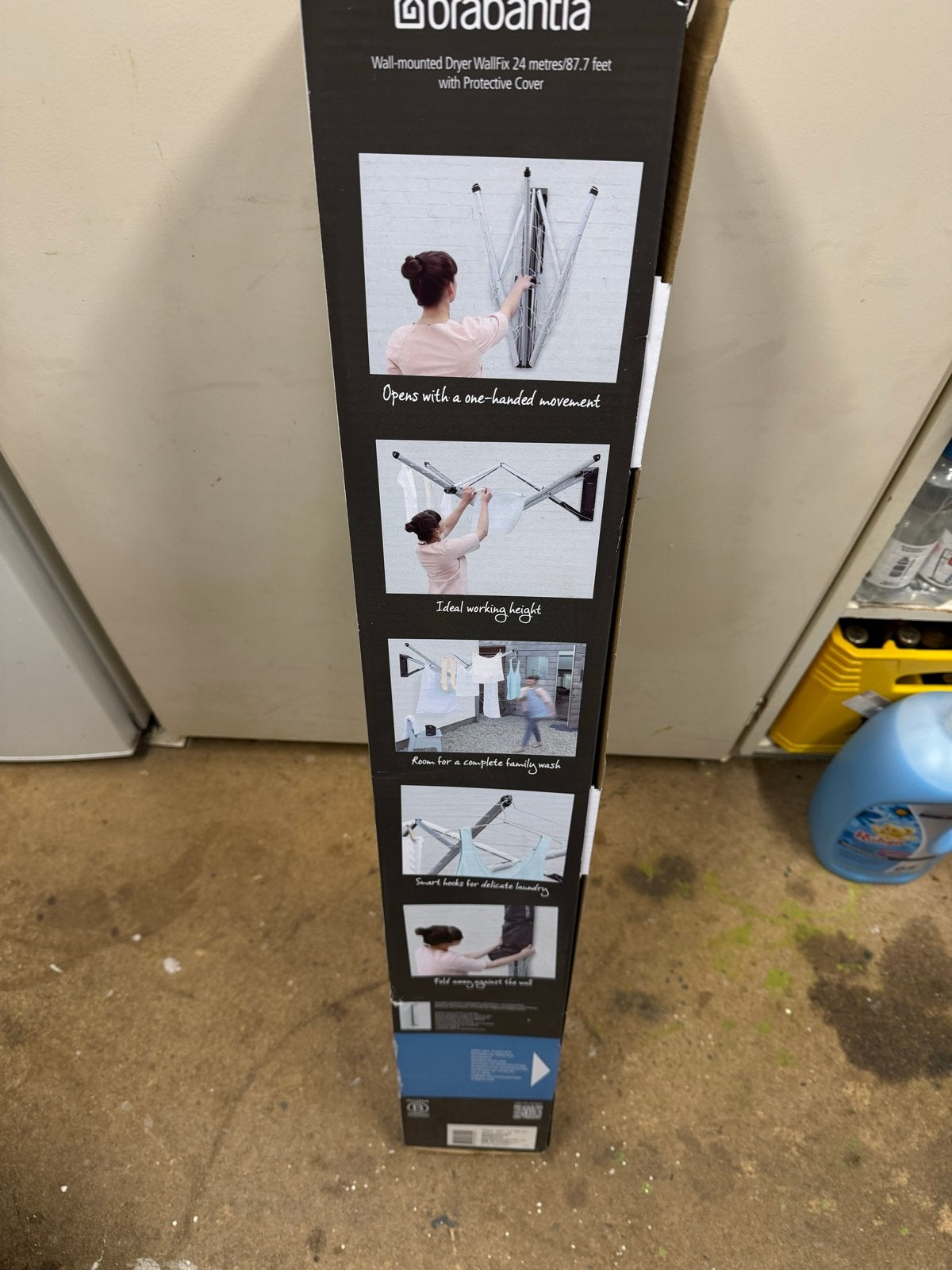 Brabantia WallFix droogrek 24m met beschermhoes, Ophalen of Verzenden, Nieuw