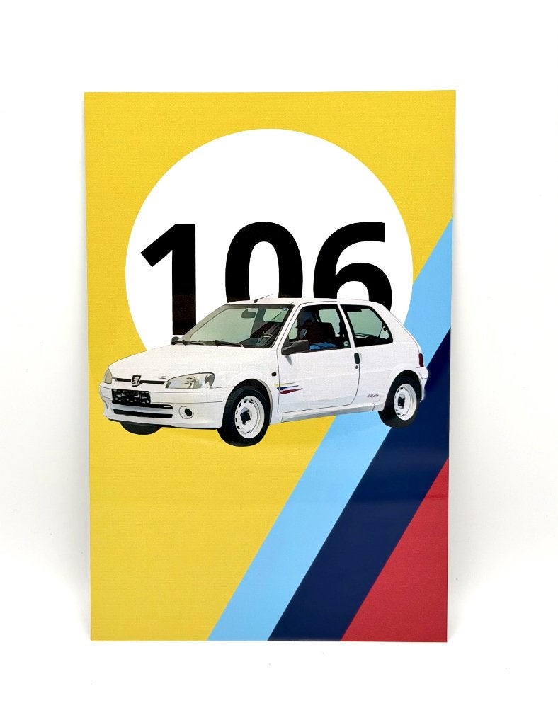 Peugeot 106 rallye | 20x30cm, Verzenden, Nieuw, Reclamebord