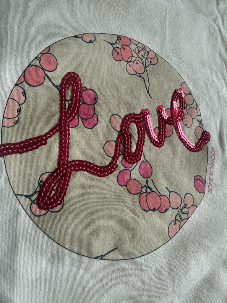 ZGAN Sofie Schnoor T-shirt maat 128 met pailletten, Ophalen of Verzenden, Zo goed als nieuw, Meisje, Shirt of Longsleeve