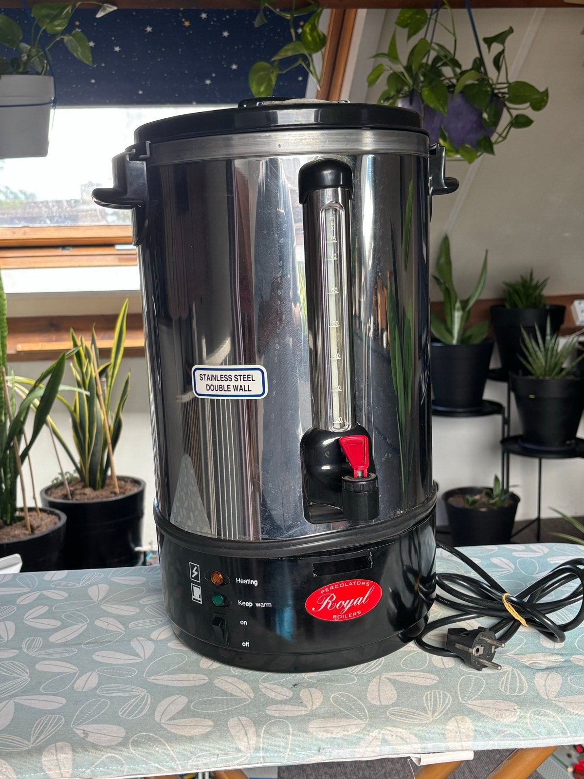 Regal Percolator Koffiezetapparaat RVS Dubbelwandig, Gebruikt, 10 kopjes of meer, Koffiemachine, Gemalen koffie