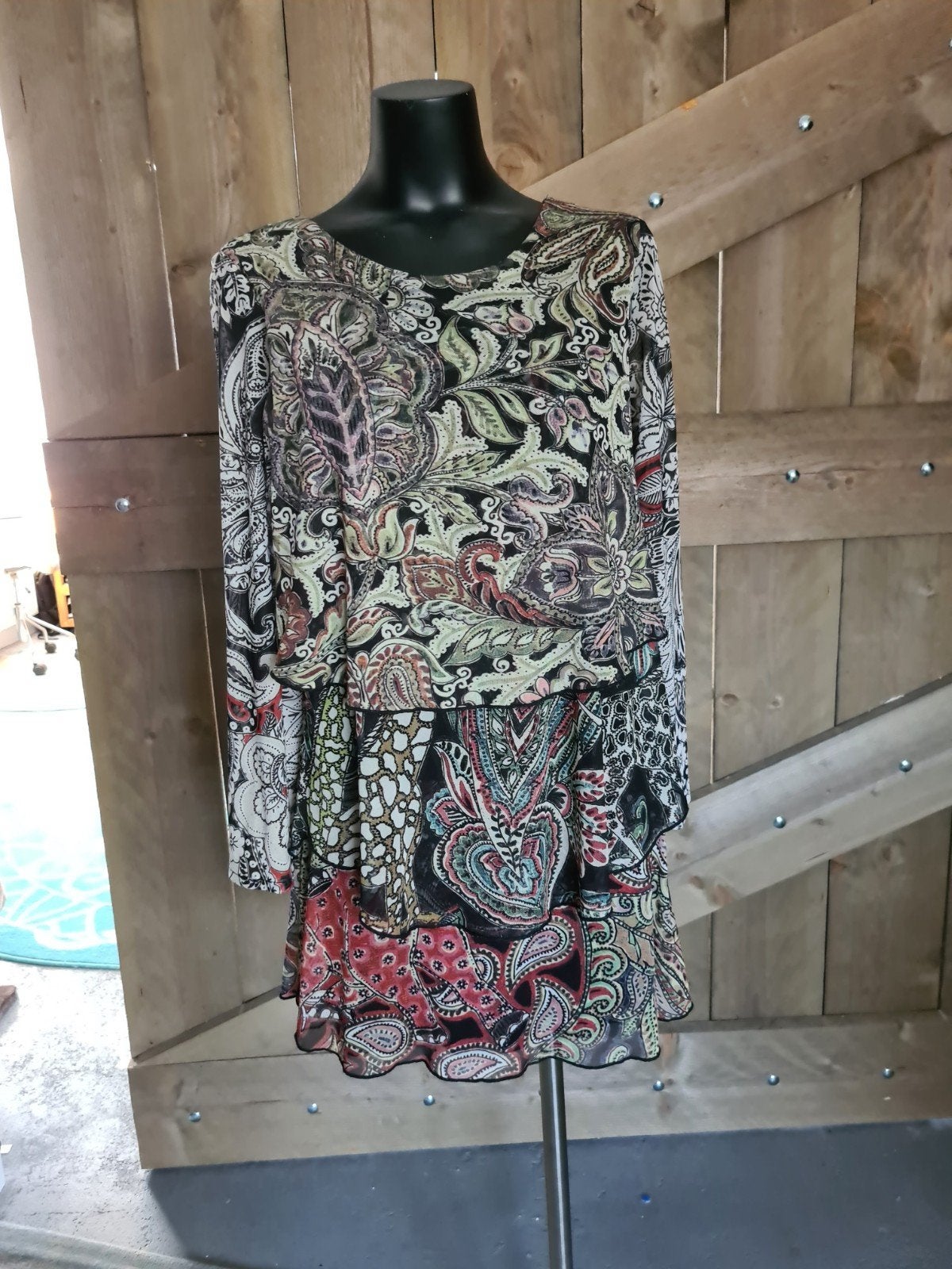 Desigual jurkje/tuniekje maat 36 (S) met paisley print, Meerkleurig, Ophalen of Verzenden, Zo goed als nieuw, Boven de knie