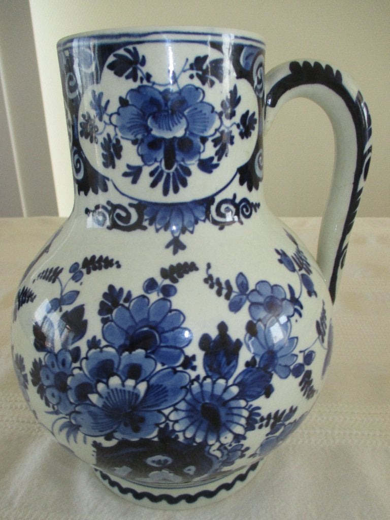 Zeer Mooie Antieke Delftsblauwe Vaas ( De Porceleyne Fles ), Antiek en Kunst, Ophalen of Verzenden
