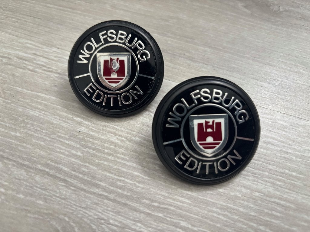 Volkswagen Golf 2 Wolfsburg badge embleem - origineel, Ophalen of Verzenden