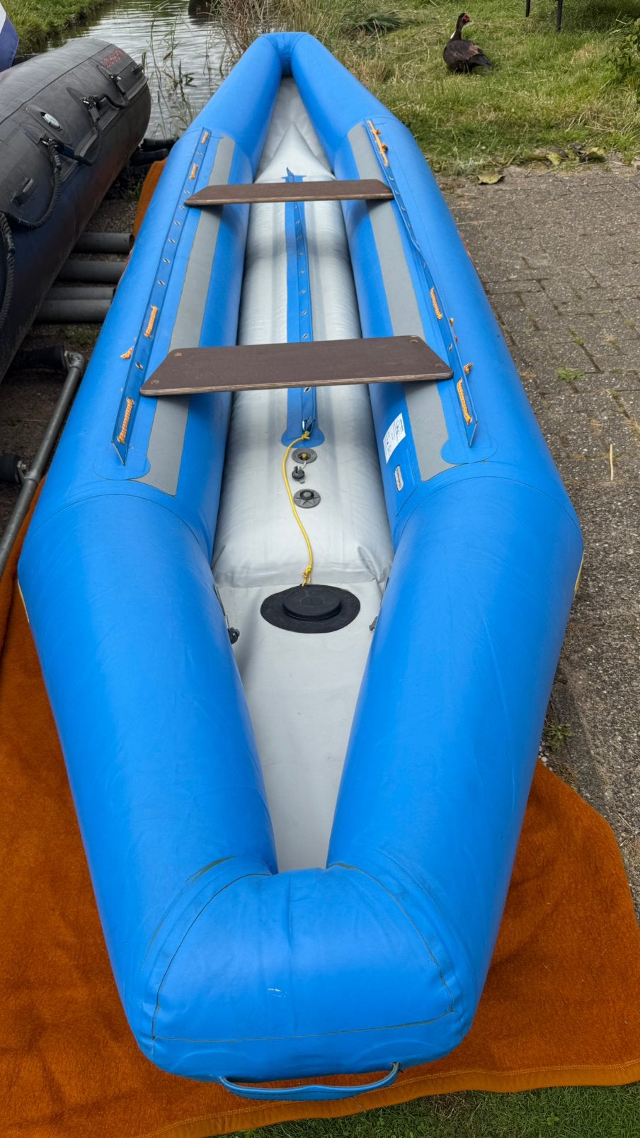 Spreu Otter Opblaasbare wildwater Kano/Kajak (2-4 persoons), Ophalen, Drie personen of meer, Wildwaterkano, Zo goed als nieuw