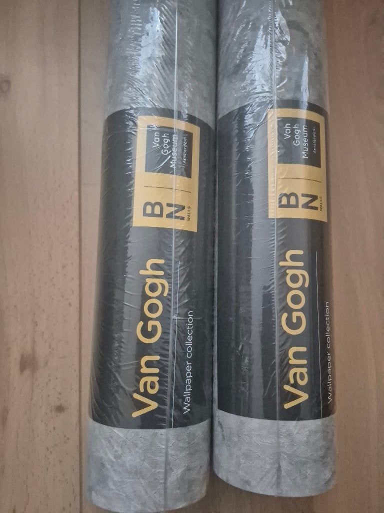 BN Walls Van Gogh Behang - Grijs Vliesbehang, BN, Structuur, Modern, Ophalen of Verzenden