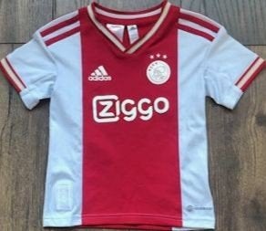 ZGAN Origineel Ajax Adidas Ziggo thuis shirtje  maat 104, Adidas, Jongen of Meisje, Ophalen of Verzenden, Zo goed als nieuw