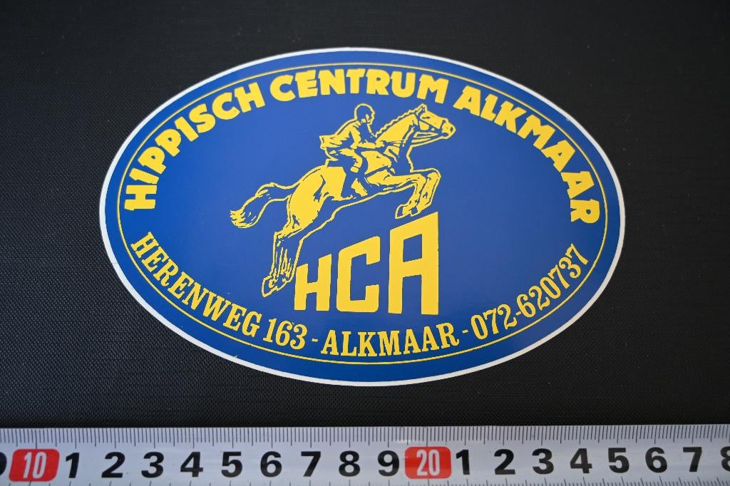 sticker HCA hippisch centrum alkmaar - paard herenweg 163, Ophalen, Zo goed als nieuw
