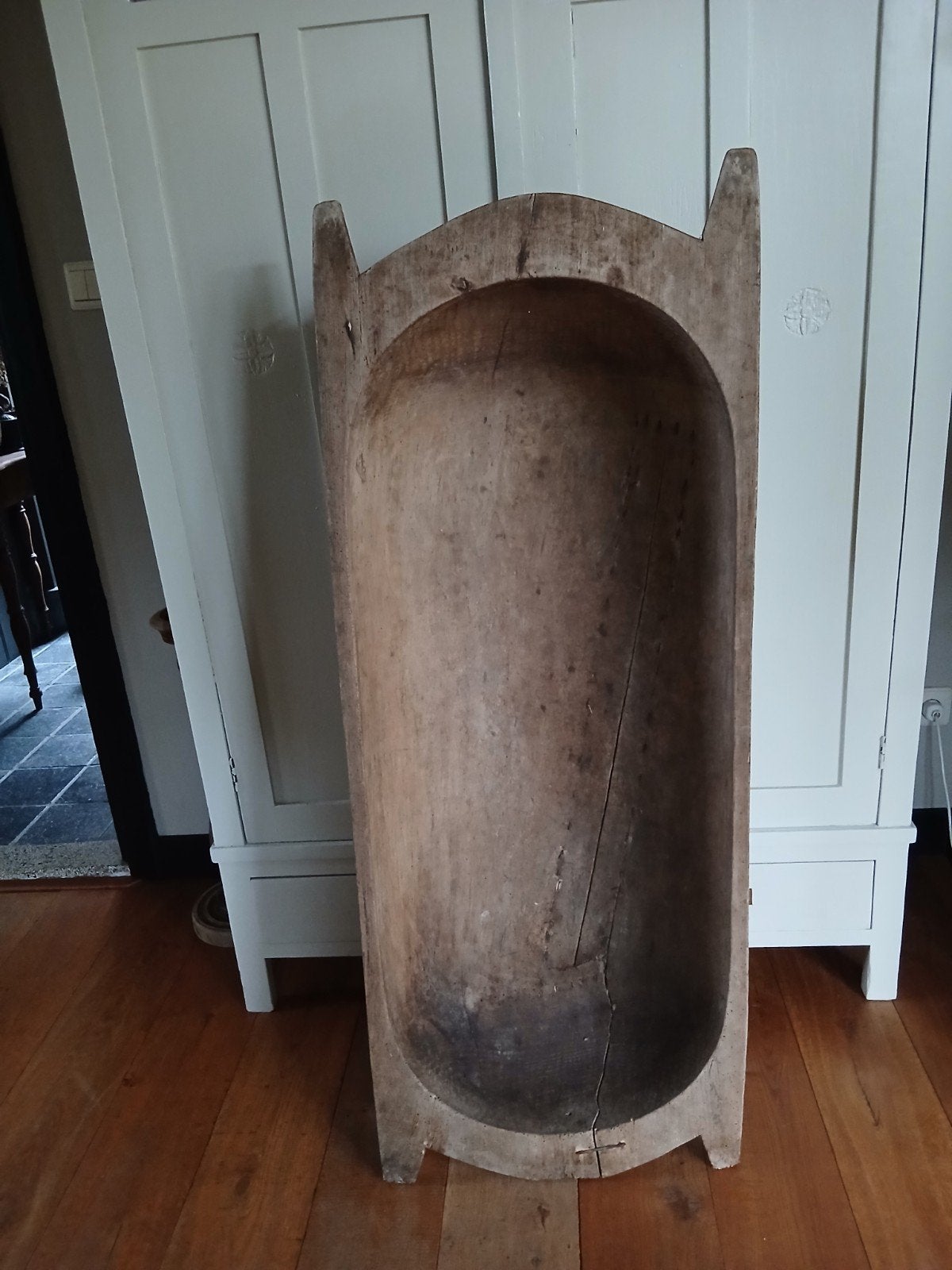 Grote houten trog. Mooi bij sobere inrichting, Hoffz ed, Ophalen, Gebruikt