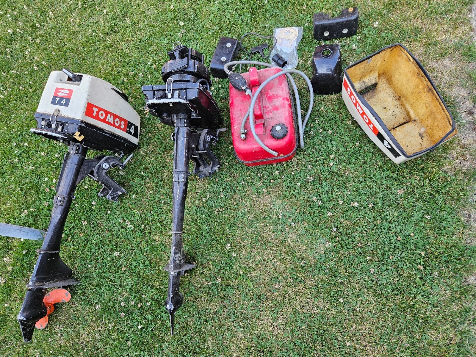 2 x Tomos 4pk kortstaart gereviseerd *nog afstellen* + tank, Ophalen, Gebruikt, Minder dan 5 pk, Buitenboordmotor