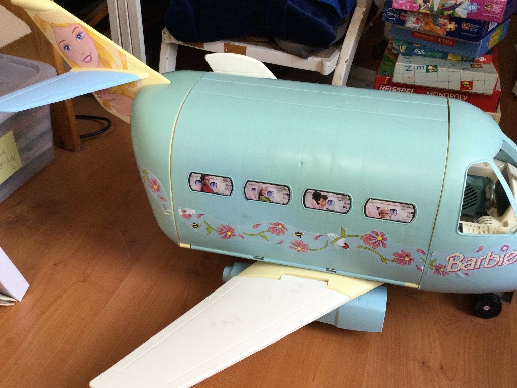 Vintage Barbie vliegtuig, Ophalen of Verzenden, Gebruikt, Barbie