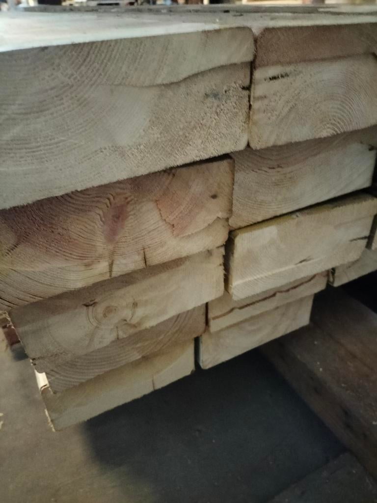 Houten balk 3 meter, kopmaat 170x70 mm, Doe-het-zelf en Verbouw, Hout en Planken, Gebruikt, Ophalen of Verzenden, Balk, Vuren