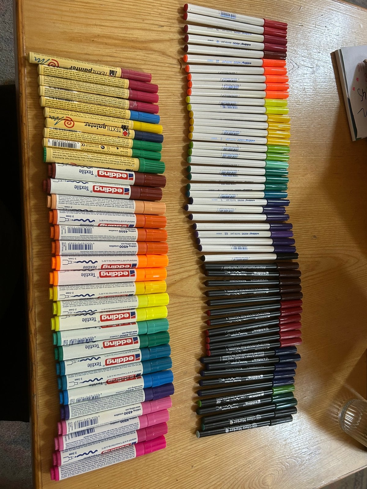 Textiel en porselein stiften (edding), Ophalen, Zo goed als nieuw, Potlood of Stift