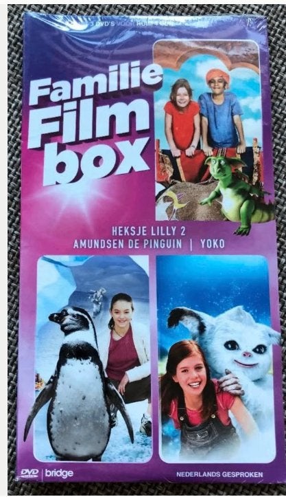 DVD familie Film Box Heksje Lilly 2 , Amundsen de Pinguin, Cd's en Dvd's, Animatie, Alle leeftijden, Overige soorten, Ophalen of Verzenden