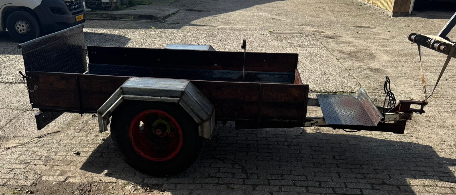 Transportwagen / platte wagen voor agrarisch verkeer, Ophalen of Verzenden, Gebruikt, Transportkar