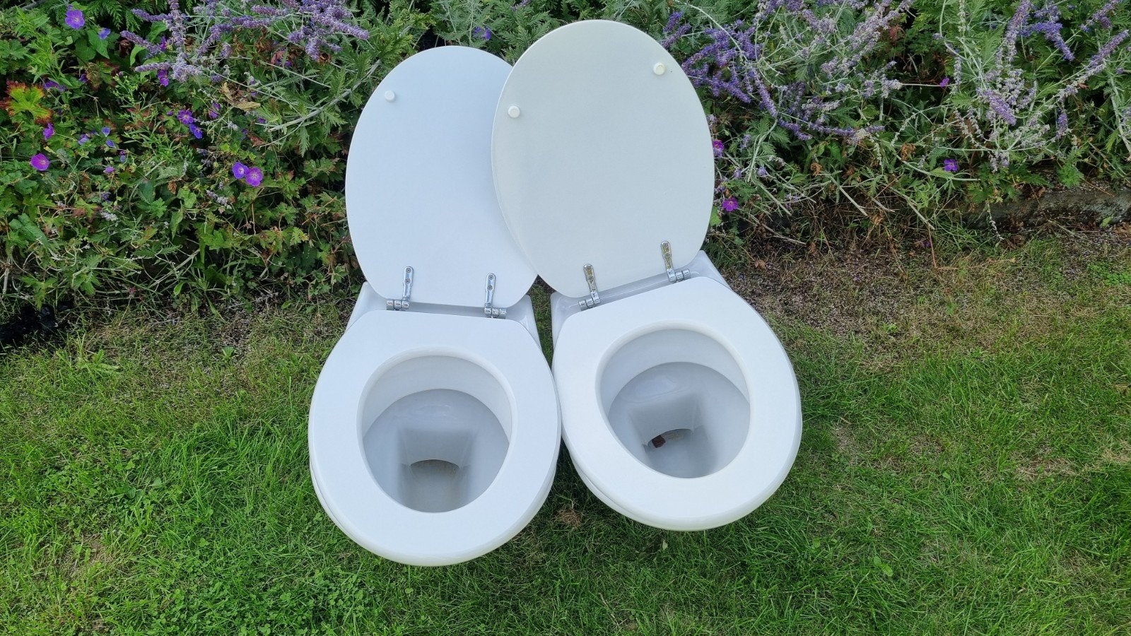 Toiletpot met zitting (2 stuks), Doe-het-zelf en Verbouw, Ophalen, Gebruikt, Toilet