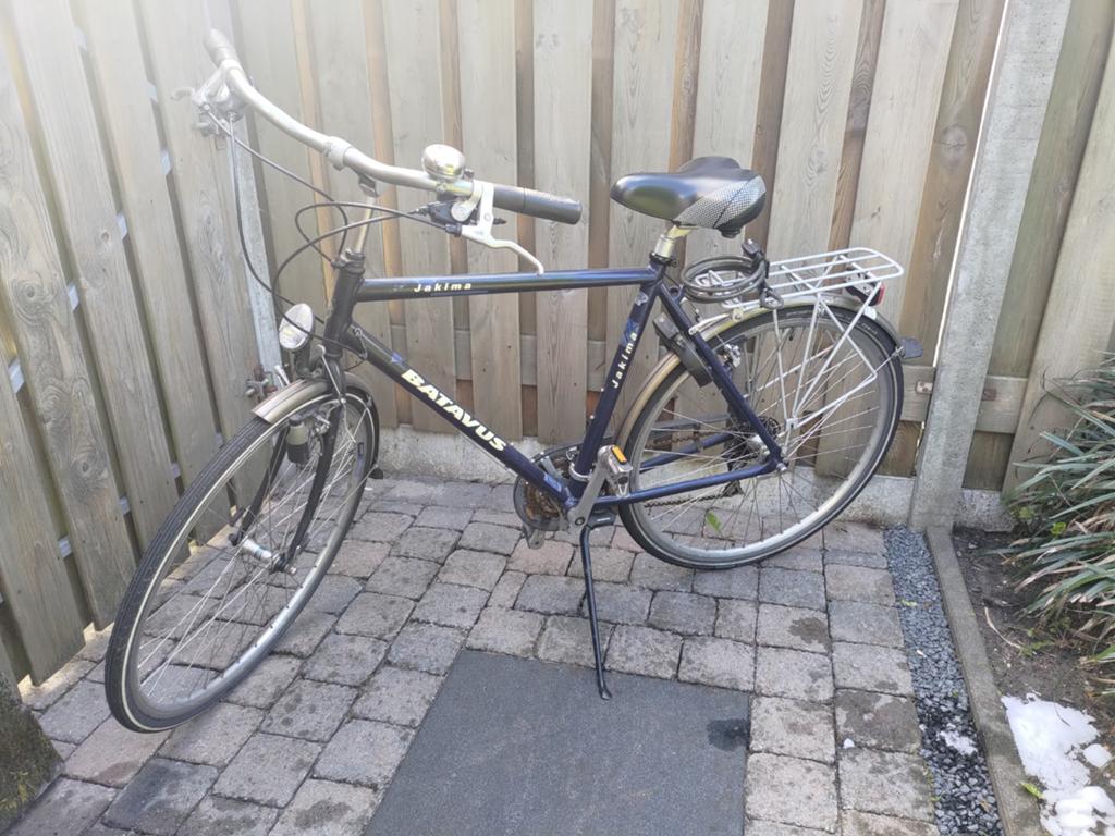 Vandaag ophalen! Batavus Jakima Herenfiets, Fietsen en Brommers, Fietsen | Heren | Herenfietsen, Ophalen, Gebruikt, Velgrem, Versnellingen