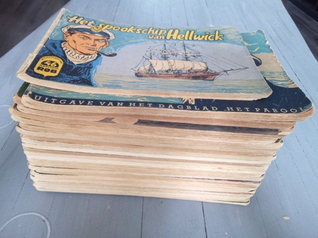 26 x nette Kapitein Rob oblong stripboekjes., Eén stripboek, Ophalen of Verzenden, Gelezen