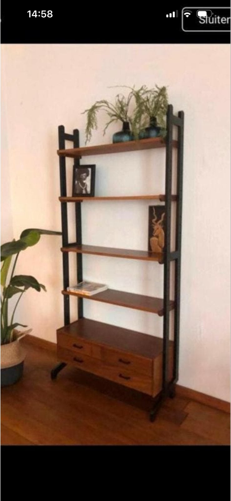 Vintage Simpla Lux wandsysteem - Prachtige staat, Ophalen, 100 tot 150 cm, 200 cm of meer, Zo goed als nieuw