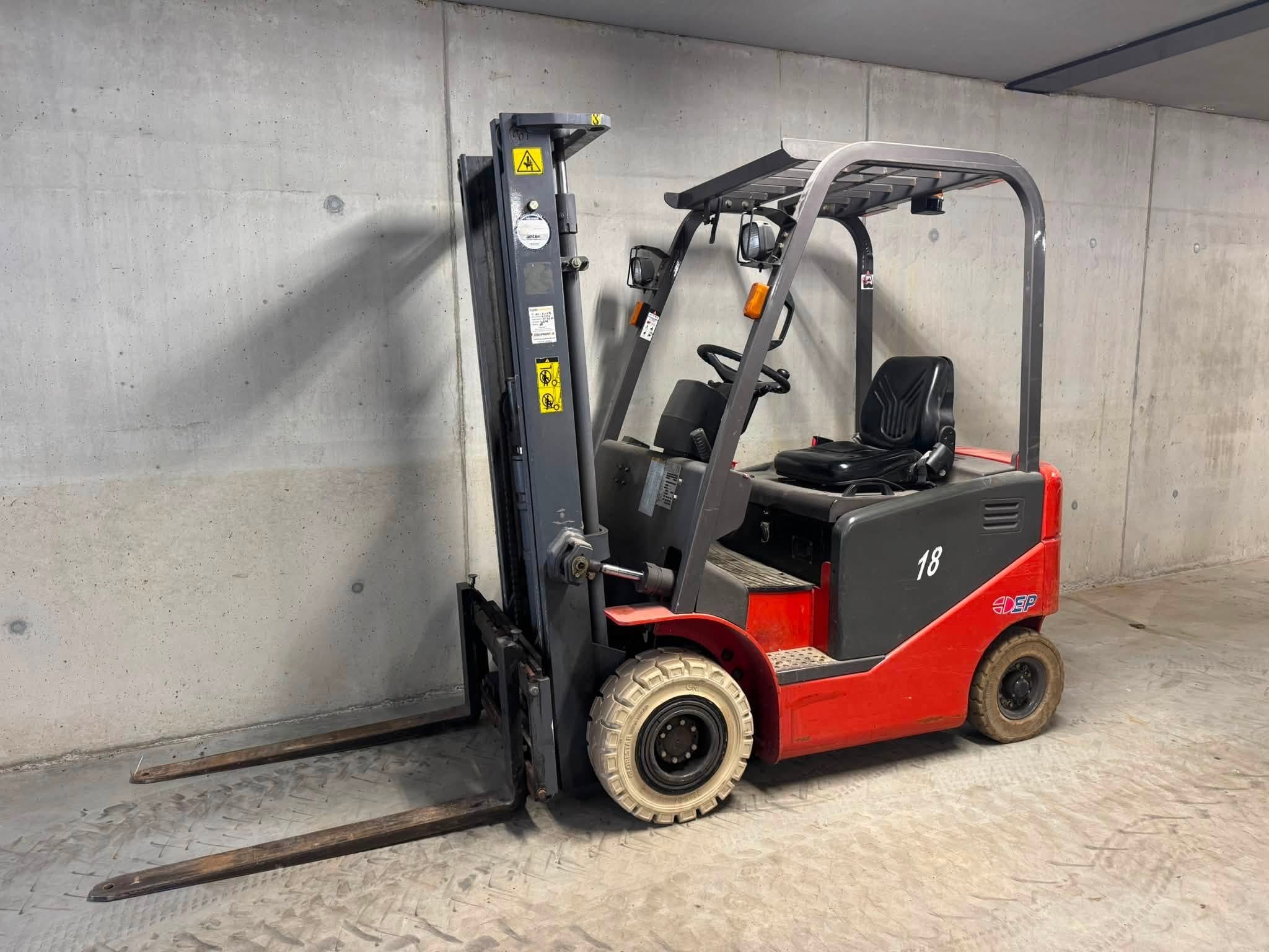 EP CPD18J Heftruck + Lader (bj 2008), 1000 tot 2000 kg, Elektrisch, Heftruck, Ep