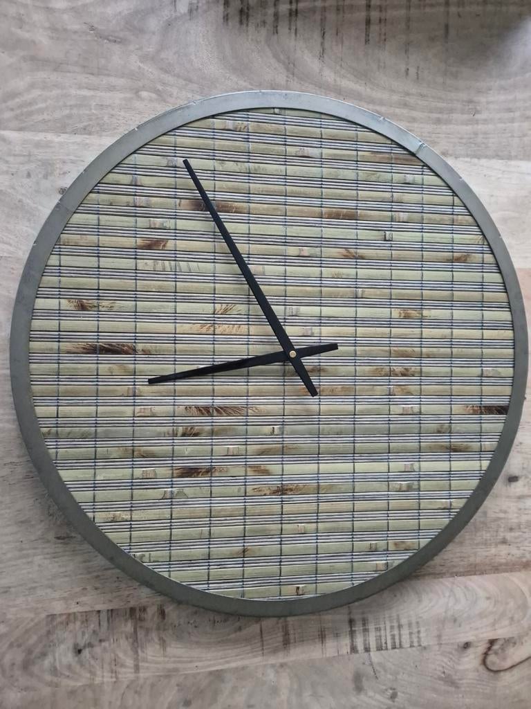 Rotan Wandklok - Vintage Stijl, Ophalen, Wandklok
