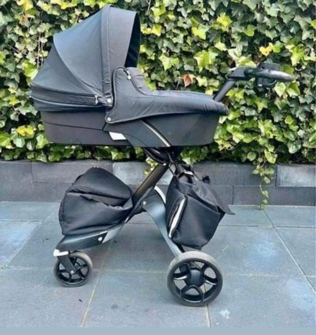 Kinderwagen complete set zwart Stokke V5, Ophalen