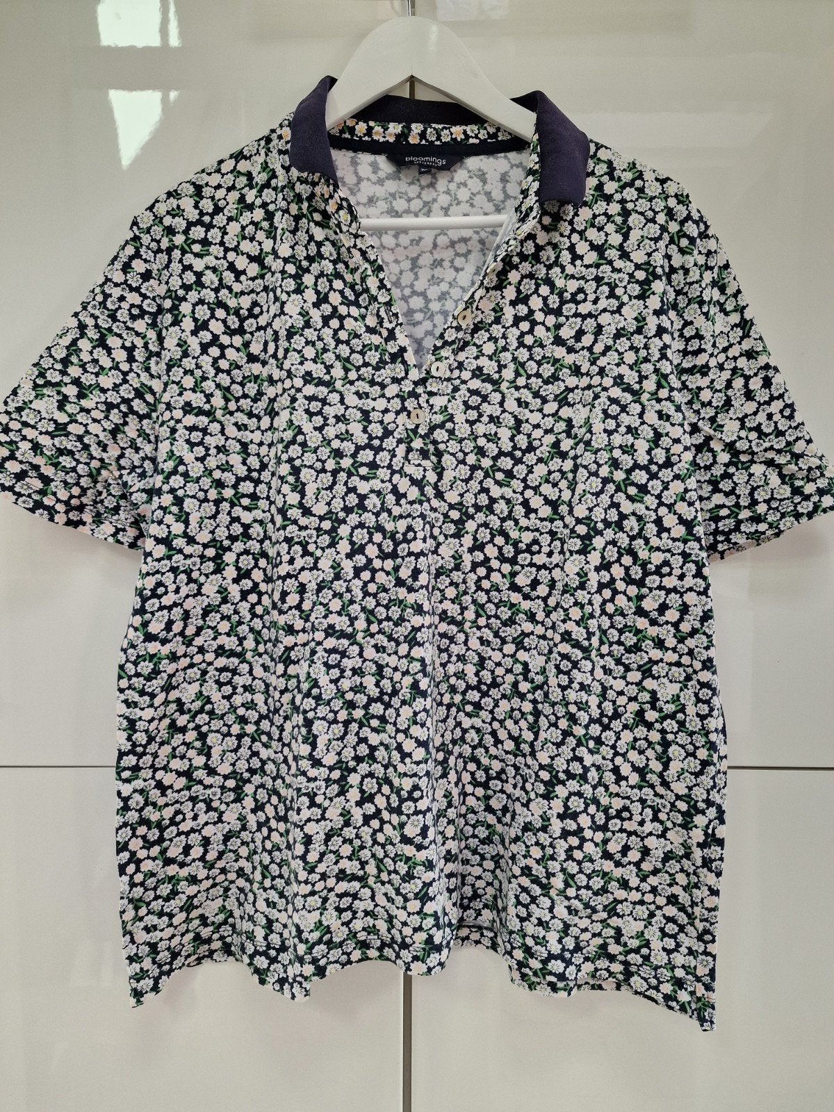 Blooming's Amsterdam Polo Shirt - Bloemenprint - Maat 3XL, Meerkleurig, Maat 46/48 (XL) of groter, Ophalen of Verzenden, Zo goed als nieuw