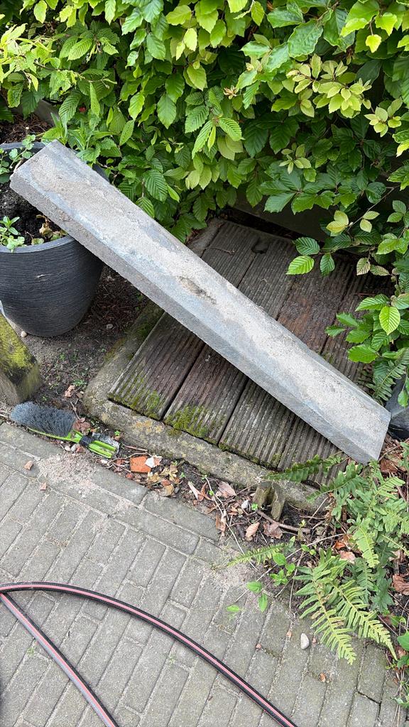 Stoepbanden en stapelblokken voor tuin of oprit, Overige materialen, Gebruikt, Overige typen, Ophalen of Verzenden