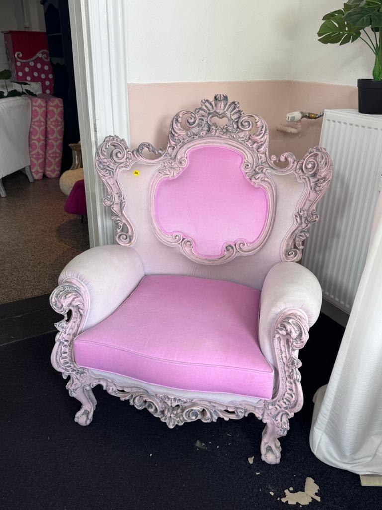Barok stoelen roze, Ophalen, Gebruikt, Overige kleuren, Stof