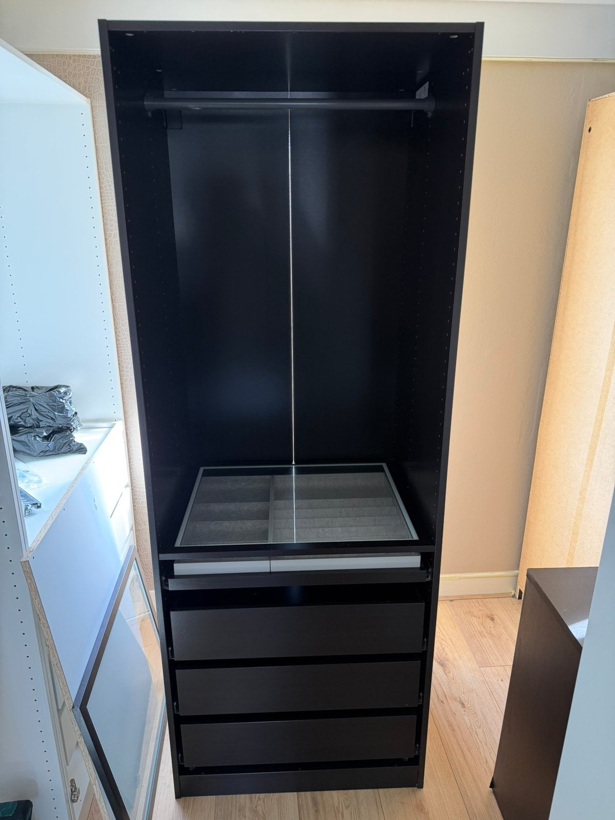 2x paxkast ikea 201x75x58, Huis en Inrichting, Ophalen, Gebruikt, 200 cm of meer, 50 tot 100 cm