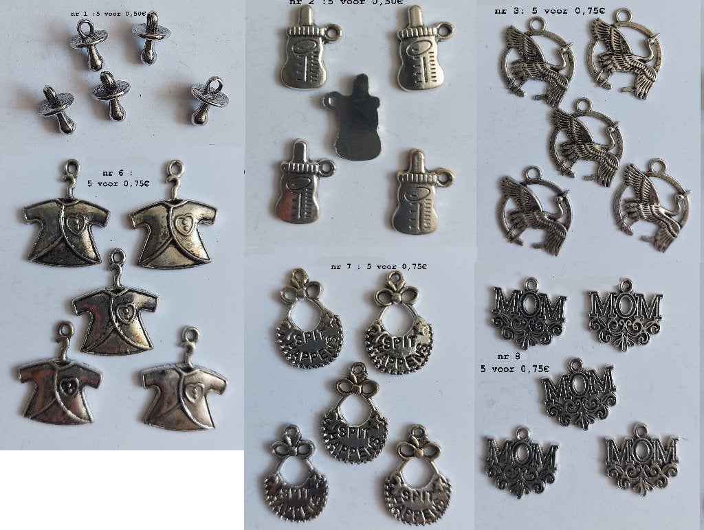 leuke embellishments /charms va 0,10 - 0,50€, Ophalen of Verzenden, Nieuw, Overige typen