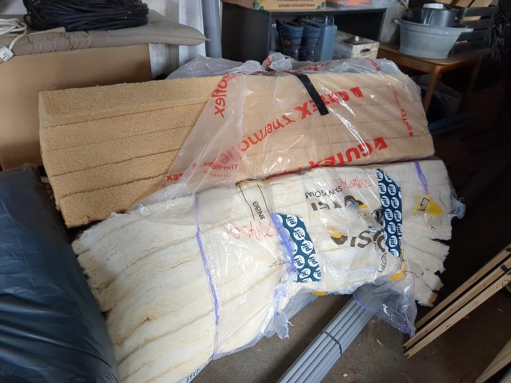 Muurisolatie houtvezel en glaswol, Ophalen, 4 tot 8 cm, Nieuw, Muurisolatie