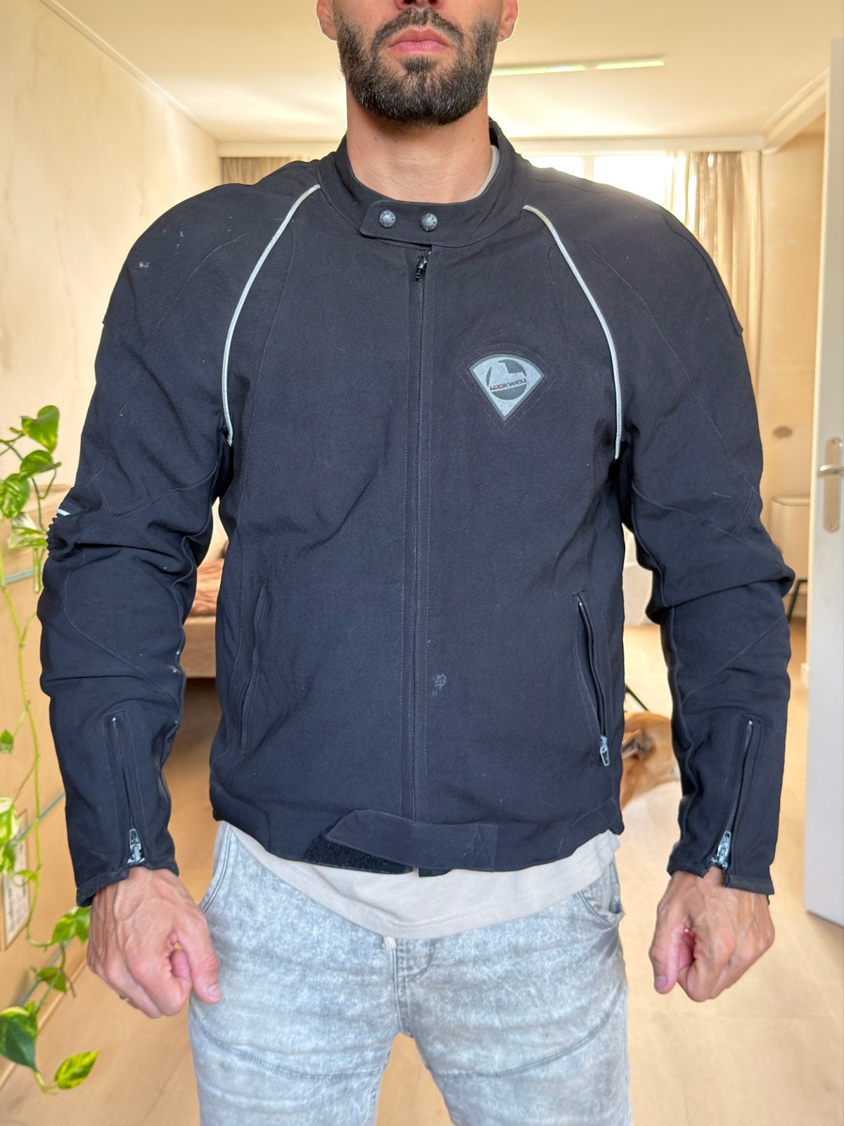 Lookwell motorjas met bescherming en uitneembare wintervoeri, Ophalen of Verzenden, Tweedehands, Heren, Jas | textiel