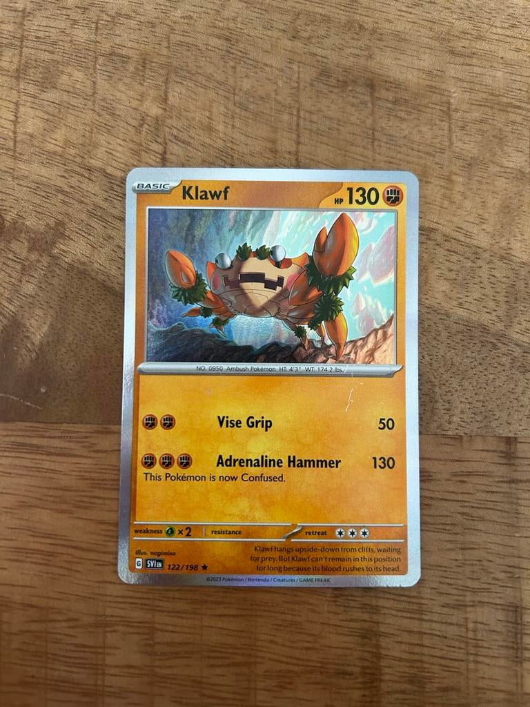 Pokemon Kaart Klawf 122/198 - Nieuwstaat, Ophalen of Verzenden, Nieuw, Losse kaart