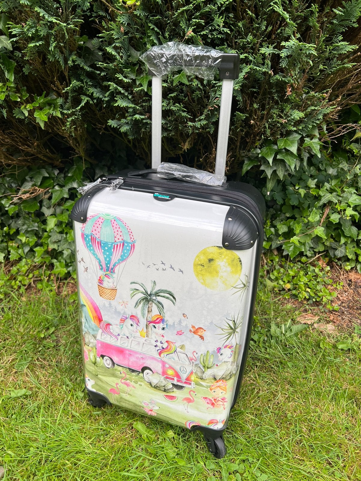 Koffer / handbagage unicorn / vw busje €25,/ afhaal, Ophalen, 50 tot 60 cm, Hard kunststof, Nieuw