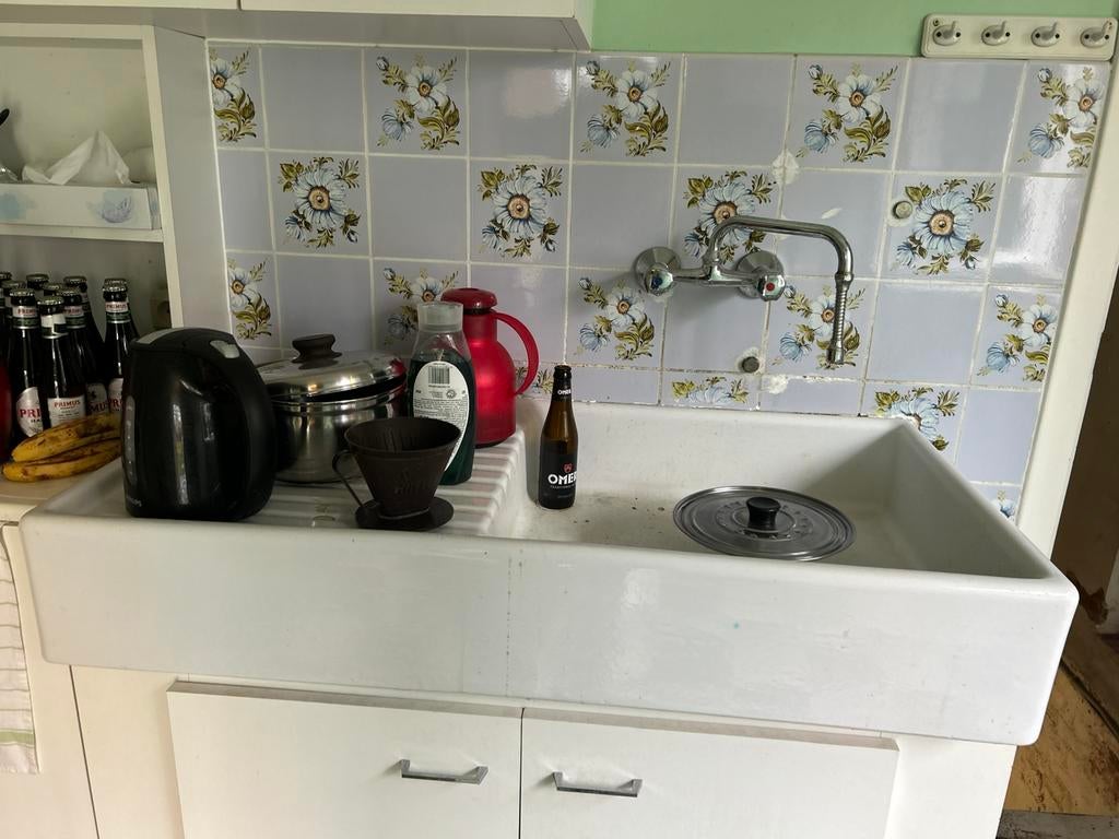 Beautiful kitchen sink - W 110, D 54, H 18 cm, Ophalen, Gebruikt, Wit, 50 tot 100 cm