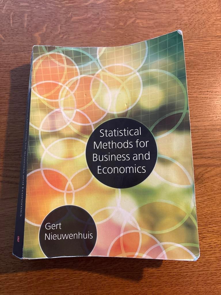 Statistical Methods for Business and Economics, Boeken, Ophalen of Verzenden, Beta, Zo goed als nieuw, HBO