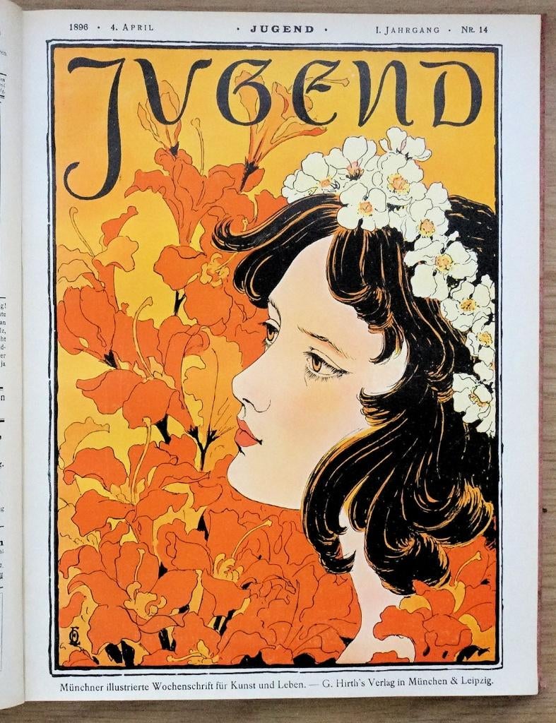 Jugend Jaargang 1896 (vol I en 2) Jugendstil Art Nouveau, Ophalen of Verzenden