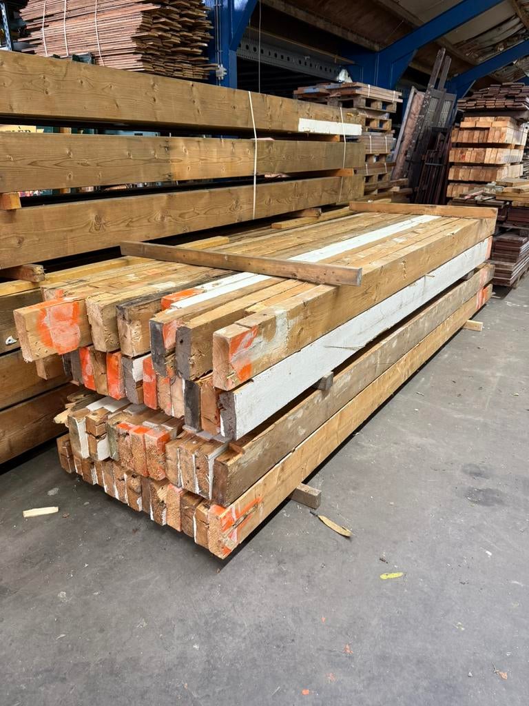 Vuren balken te koop – diverse maten, scherp geprijsd!, Tuin en Terras, Palen, Balken en Planken, Gebruikt, Balken, 250 cm of meer