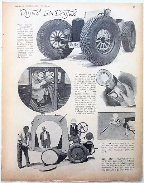 Fotos knipsels autos 1932 auto motor, Ophalen of Verzenden, 1920 tot 1940, Knipsel(s)