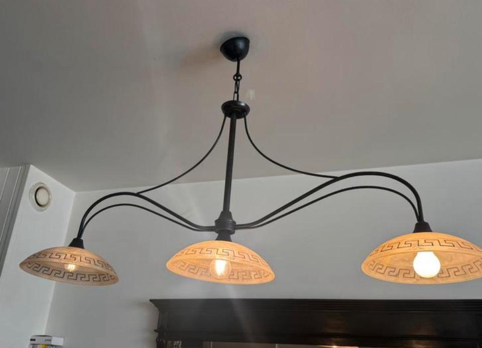 Hanglamp Griekse, Huis en Inrichting, Ophalen, Zo goed als nieuw, Griekse, Metaal
